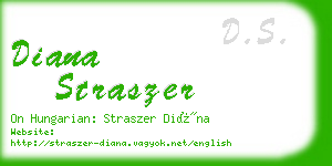 diana straszer business card